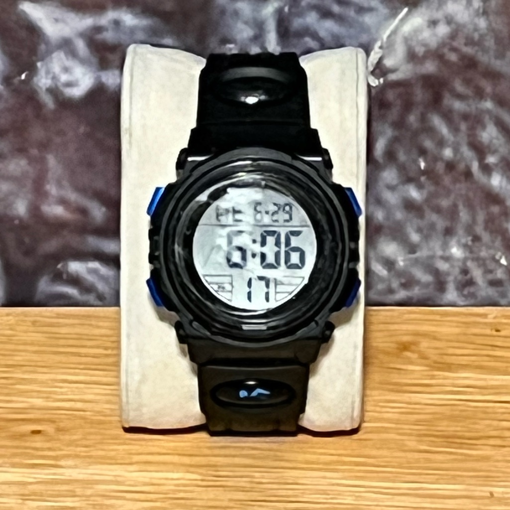 Skemi Black Digital Alarm Stop Watch Wr 5atm 1266